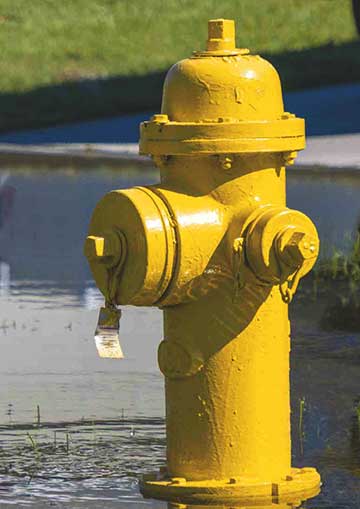 leaking Fire Hydrant Flooding